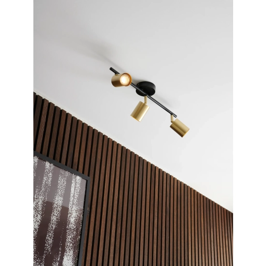kinkiecik.pl Mosiężna lampa sufitowa Explore 3 klosze - Nordlux 2113700135